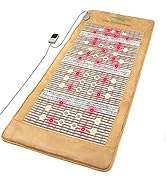UTK Large Infrared Heating Pad,660nm Photon Light,Amethyst,Tourmaline and Jade Gemstone,Negative ...
