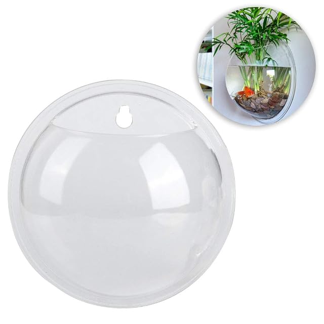 Foto 6 de 8 de Simlug Pecera De Acrílico, Mini Acuario De Pared Para Pecera
