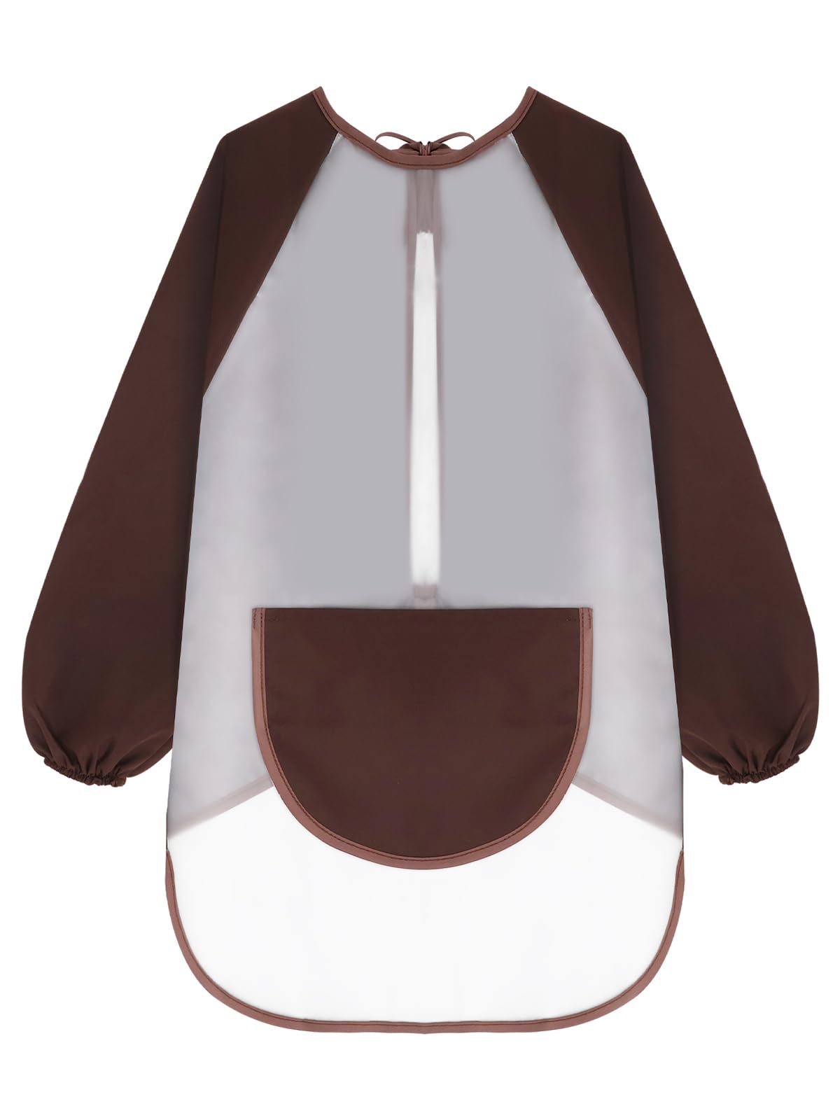 TOPWAYS Kids Art Aprons, Waterproof Artist Smock for Kids TPU Children Apron with Long Sleeves, Child Drawing Clothes Cover