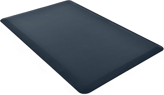 Art3d Anti Fatigue Mat - 1/2 Inch Cushioned Kitchen Mats - Comfort & Non Slip Cushion for Standing Desk, Office or Garage Floor (17.3"x28", Majolica Blue)