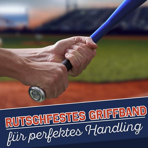 NAJATO Sports Baseballschläger – Aus Holz oder Aluminium – Robuste Verarbeitung & Rutschfester Griff – 81 cm lang