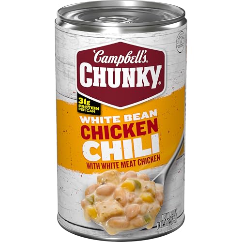 Campbell’s Chunky White Bean Chicken Chili, 19 oz Can