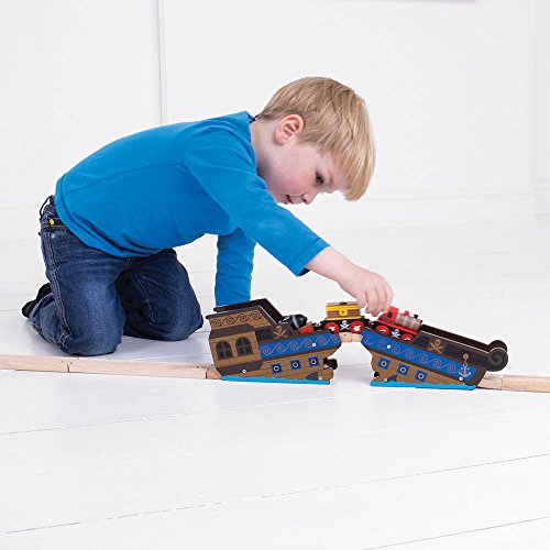 Bigjigs Rail Wooden Shipwreck Bridge - Andere belangrijke Wood Rail Merken zijn Compatible - Image 3