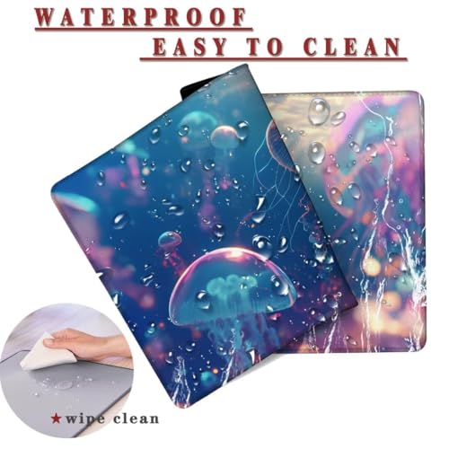 Mouse pad mat haute précision 900x400mm sous main bureau gamer avec base caoutchouc - 2