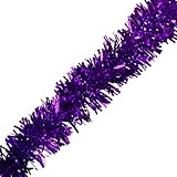 TCDesignerProducts Purple Metallic Twist Garland - 4