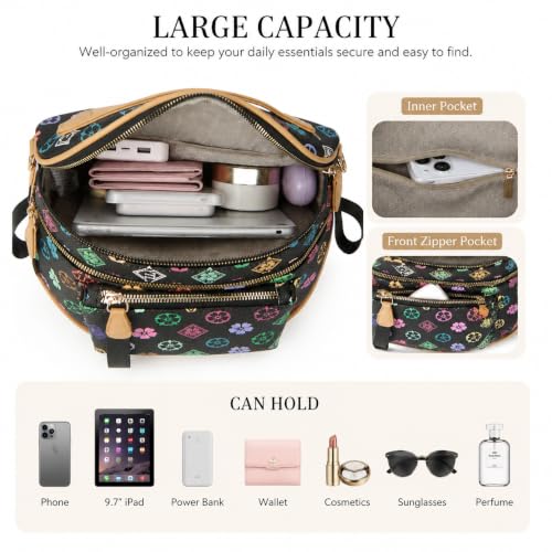 Image of Makes Checkered Crossbody Bag Bum Bag for Women with Pouch