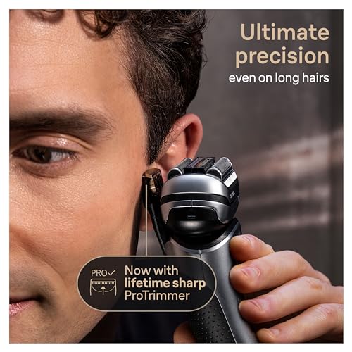 Image of Braun Series 9 PRO+ Electric Razor for Men, 5 Pro Shave Elements & Precision Long Hair Trimmer, 6in1 SmartCare Center, Wet & Dry Electric Shaver for Smooth Skin with 60min Battery Runtime, 9517s