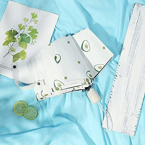 UV Protection Umbrella Automatic Sunny Umbrella Female Cute Small Portable 3 Folding Parasol Sunscreen Anti-UV Parasol for Women Children Umbrellas for rain (Farbe : O)