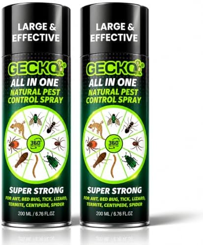 Gecko Home Repellent Control | 100% Natural | Just Repel Easy to Use Non-Toxic (200ML) | Ant, Cockroach, Rat, Lizard, Bed Bugs, Spider (Pack of 2) - FORMULATION 10X
