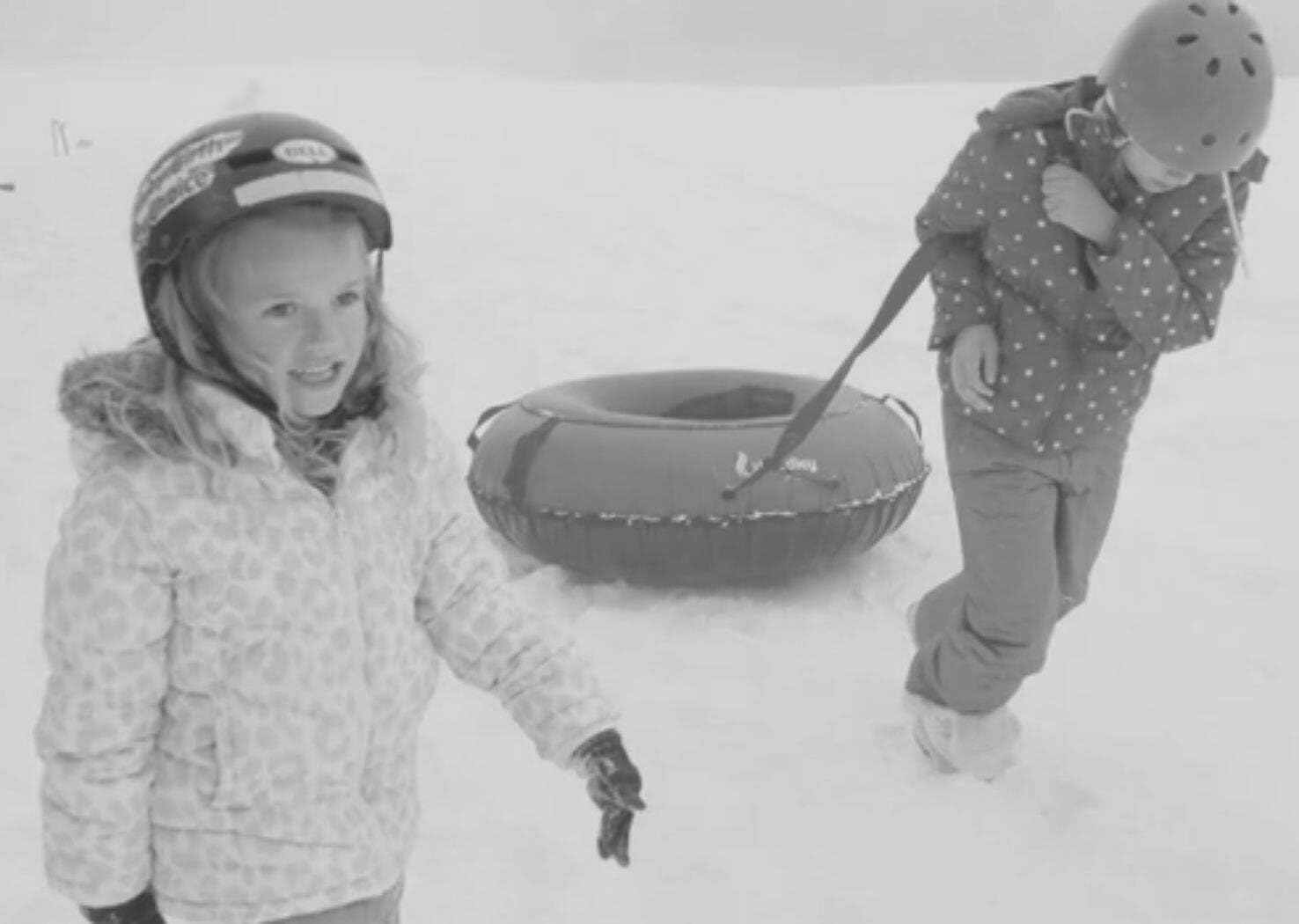Bradley Snow Tubes with 50" Heavy Duty Cover | 2 Pack Inflatable Sledding Tubes