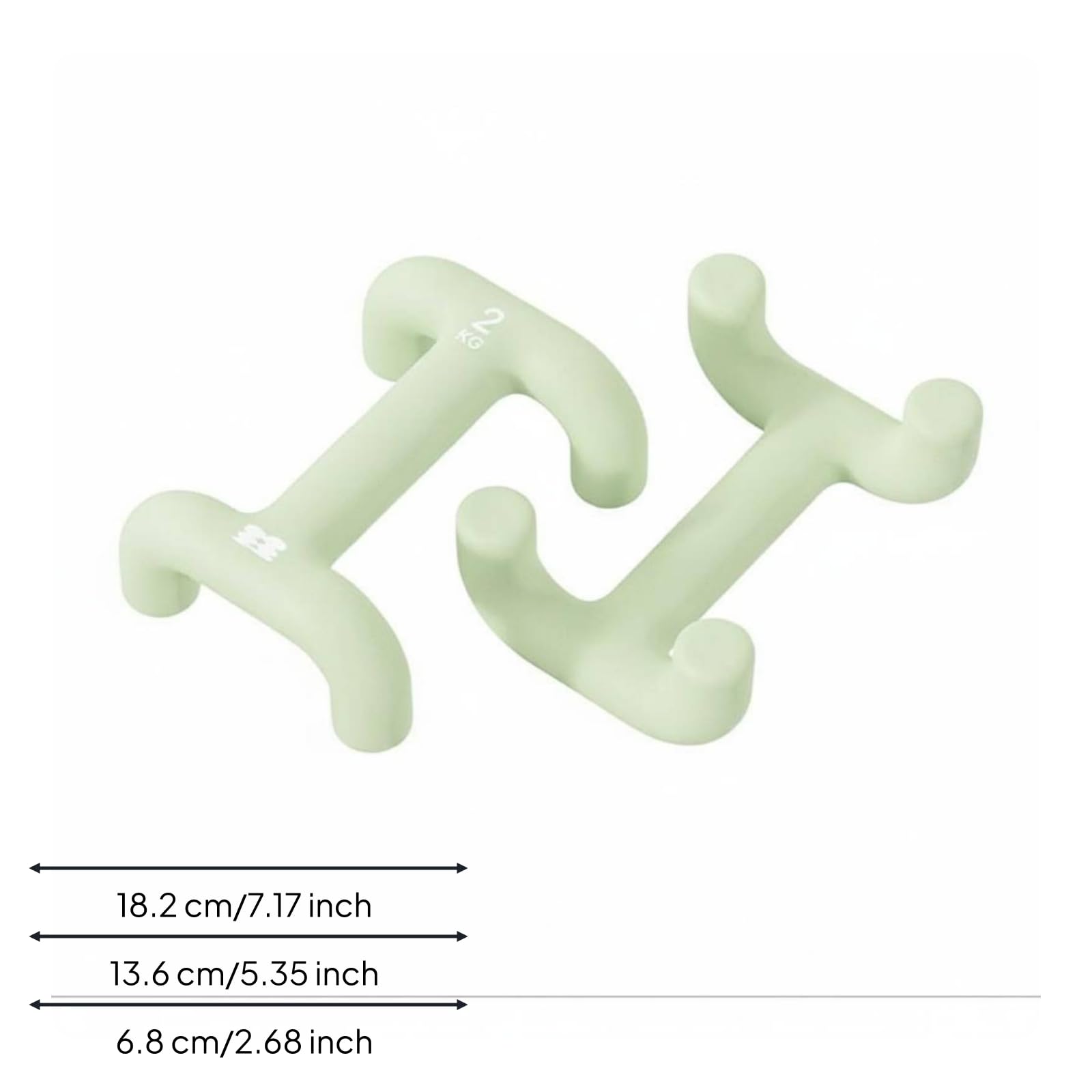 LOVIVER Manubrio Manubrio Pesetto Pesi Attrezzo Allenamento Silicone Ghisa Magnetico Rivestimento Morbido Peso 2kg Adatto per