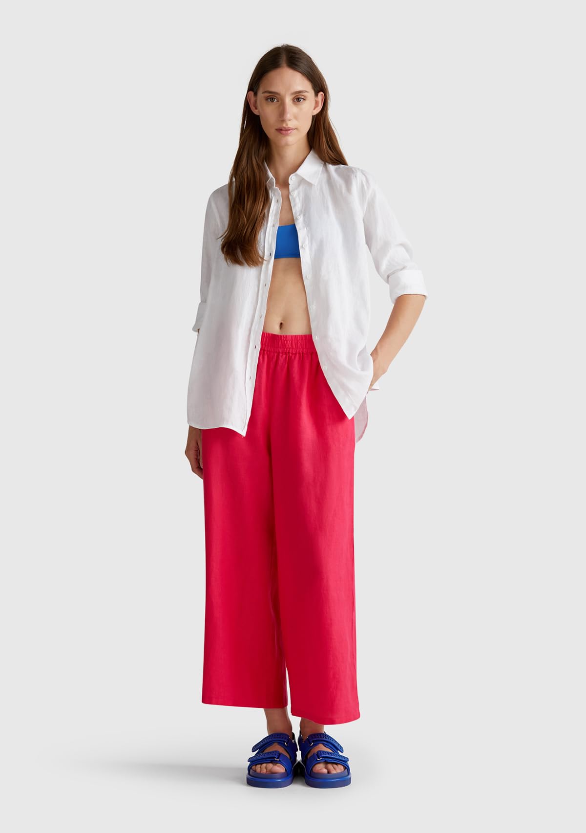 United Colors of Benetton Pantalone 4aghdf09g - Spodnie Kobiety