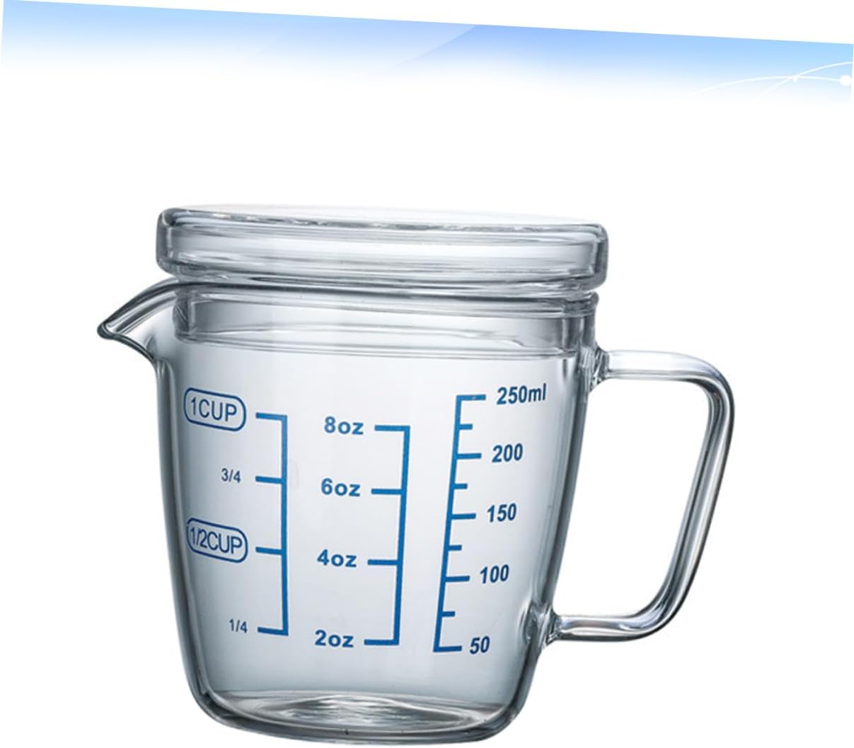 Microwave Glass Measuring Cup Boys and Girls Baking Cup Heat Resistant Scale Home Kitchen Tool
