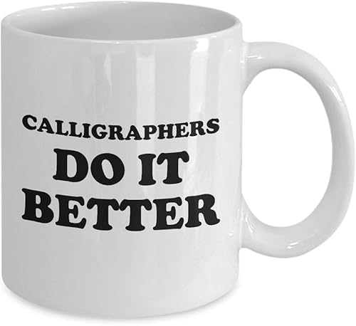 Miniatura 2 de Gifts for Calligrapher Coffee Mug Tea Cup - Calligraphy Hobby Lettering Design Artist Calligraphic Lover Funny Cute Gag Appreciation Idea - Do It