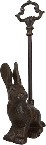Miniatura 2 de Ebros Gift Portero de hierro fundido con mango largo, taxidermia abstracta 3D, escultura de arte 3D de 15.25 pulgadas de alto para el hogar o la