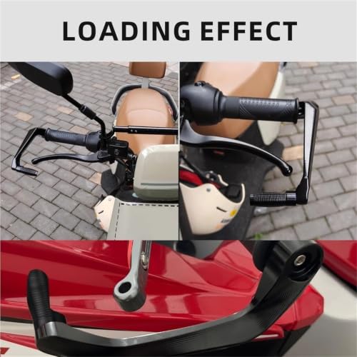 Protector de palancas de motocicleta contra impactos con acabado azul resistente 3