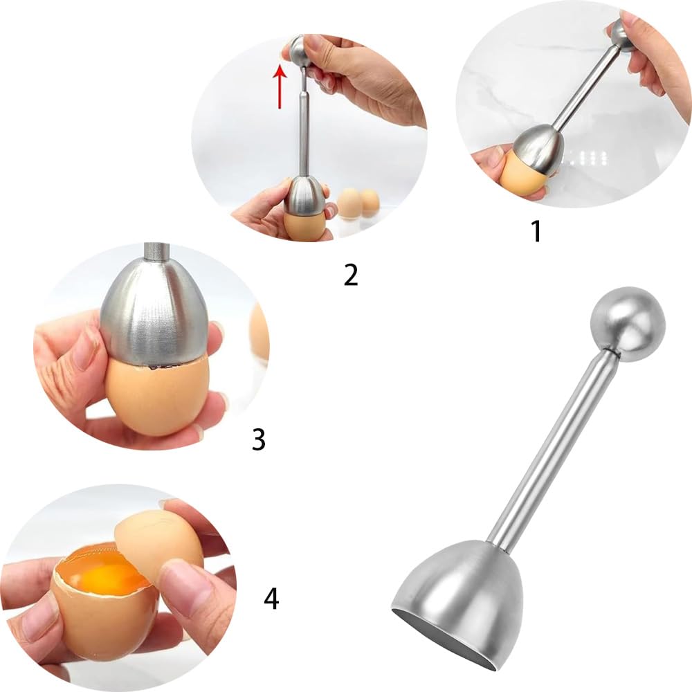 2 Ouvre-Œufs En Acier Inoxydable - Pour Œufs à La Coque - Facile Et Rapide
