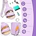 I IHAYNER Small Initial Sling Bag for Girls Fashion Waist Pack for Women Cute Crossbody Fanny Pack Personalized Girl gifts (Purple-J）