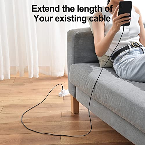 Thsucords 100W USB C Extension Cable 0.3M, 10Gbps USB C 3.2 Male to Female Cord Data Transfer 20V/5A Fast Charging Cable - Image 4