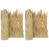FOREVER BAMBOO Eco-Friendly Mexican Thatch Roll Pack of 2, Hand-Woven Palm Leaf Roll for DIY Projects, Duck Hunting Camo Mesh, Palapa Thatch Roofing for Tiki Bar, Patio Umbrella, 35 Inch × 8 Feet