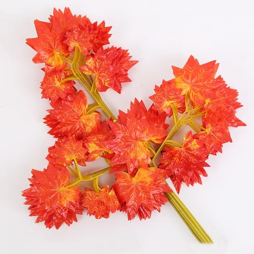 Feuilles d'érable pour décoration de maison et mariage en lot de 12