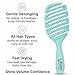 LAVANPRO New York Flex Detangling Hair Brush (Turquoise)