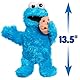 Just Play Sesamstraße Nom Nom Krümelmonster, Plüschtier, 34 cm groß, mit Soundeffekten und Bewegungen, blau, interaktives Kuscheltier, Kinderspielzeug ab 18 Monaten