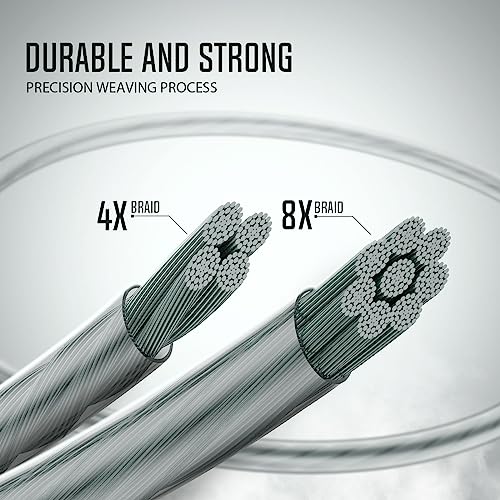 Image of Piscifun Onyx Braided Fishing Line, Superline Abrasion Resistant Braided Lines, Zero Stretch Super Strong, Low Memory, Fast Water Cutting PE Fishing Lines, 6lb-150lb