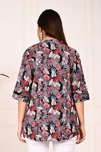 Image of FebQ Printed Shirt Style Top for Women