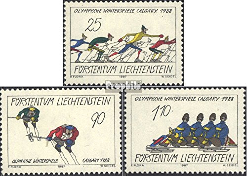 Prophila Collection Liechtenstein 934-936 (Completa Edizione) 1987 Giochi Olimpici Invernali (Francobolli per i Collezionisti) Sport Invernali