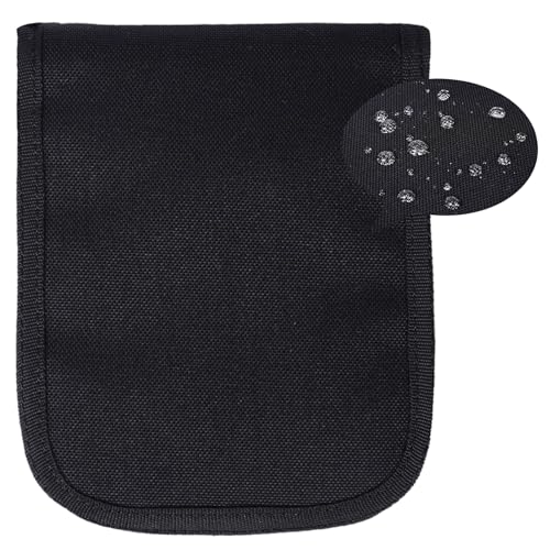 VEPKOIT 4x6 Notepad Cover with Pen Holders, Waterproof Cover for Notepad and Hiking Journal Case for A6 Folder, Tactical Notepad Cover - Black