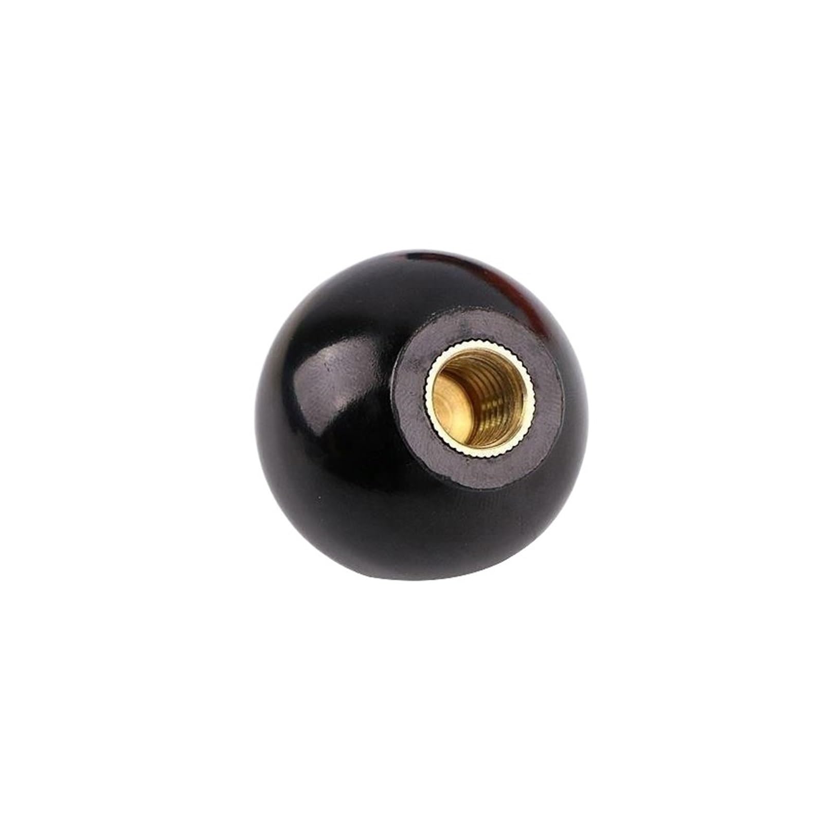 Taronix Black Bakelite Round Ball Knob 1Pcs Bakelite Handle Resin Ball Operating Rod Knob Furniture Machine Tool Replacementm M6-M16(,M12-40)