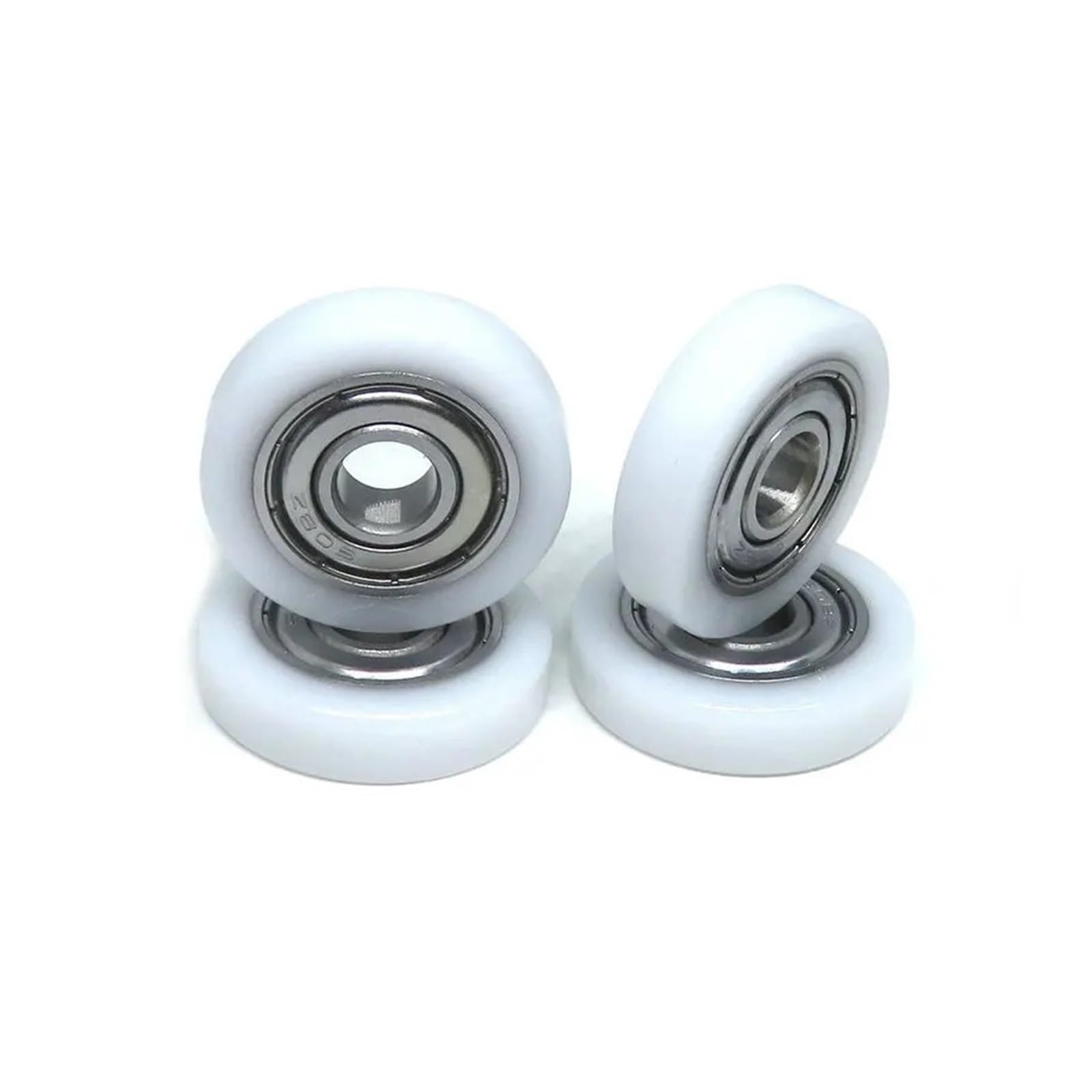 YIVELYYZG 4 Pieces 4x13x4 mm POM Rollers Embedded 684Z Bearings Plastic Coated * 13 Nylon Pulleys Diameter BS68413-4 Flat Wheels(BS60830-7 8x30x7)