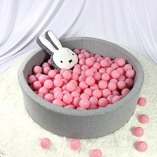 Pink Ball Pit Balls, Plastic Play Balls for Toddler Ball Pit,Soft Pit Balls for Toys,Crush Proof Ocean Balls for Playpen- Pink Pit Balls 50