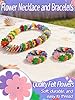 Cosweet Lei Making Craft Kit for Kids - Hawaiian Leis Bulk Makes 48 Flower Necklaces with 2000 Felt Flowers, Lei Craft Supplies for VBS, Classroom Activities & Luau Party Favors #2