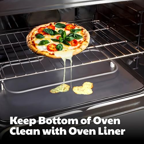 Cooks Innovations Non-Stick Oven Protector Mat - Heavy Duty Nonstick Oven Rack Liners to Protect Convection, Electric, Gas, & Microwave Ovens - BPA & PFOA Free Heat Resistant Baking Mat - Thumbnail 2