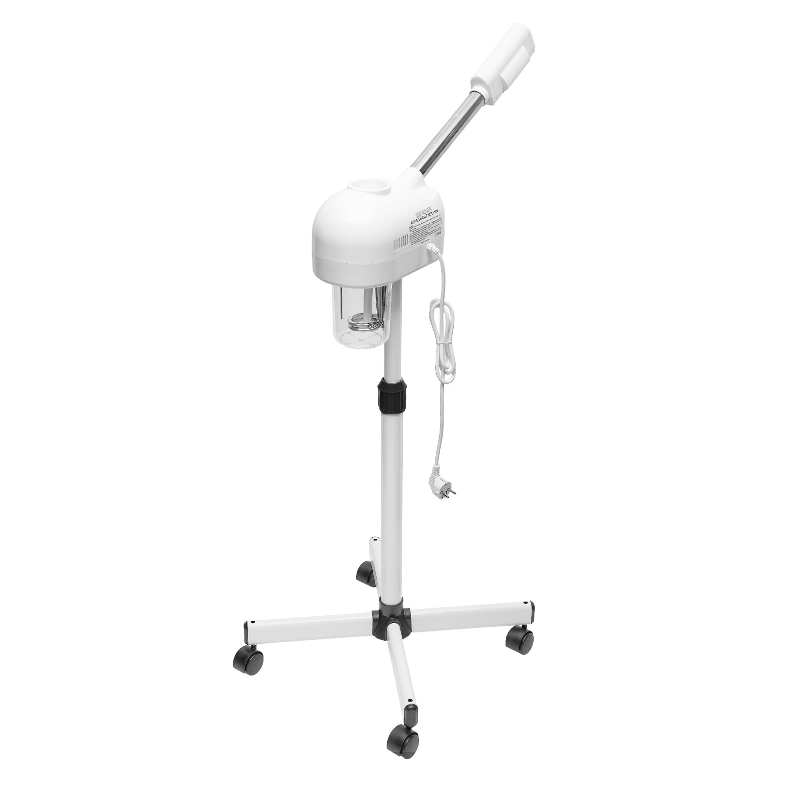 Vaporisateur 2 en 1 pour le visage - 800 W - Hauteur réglable de 112 à 132 cm - Buse rotative - Humidificateur de 600 ml pour hydrater et soigner la peau