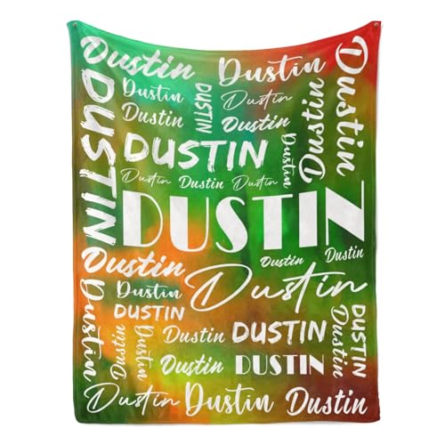 Name Blanket Personalized Name Blanket Customized Blanket with Name Text for Adult Kid Birthday Christmas Mothers Fathers Valentines Day Gift