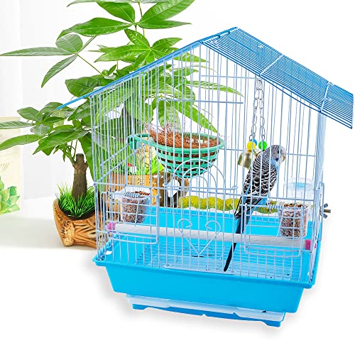 9 Pack Small Bird Food and Water Bowl Feeder, Parrot Convenient Hanging Container, Plastic Cage Sand Cup Feeding Dish - Thumbnail 3