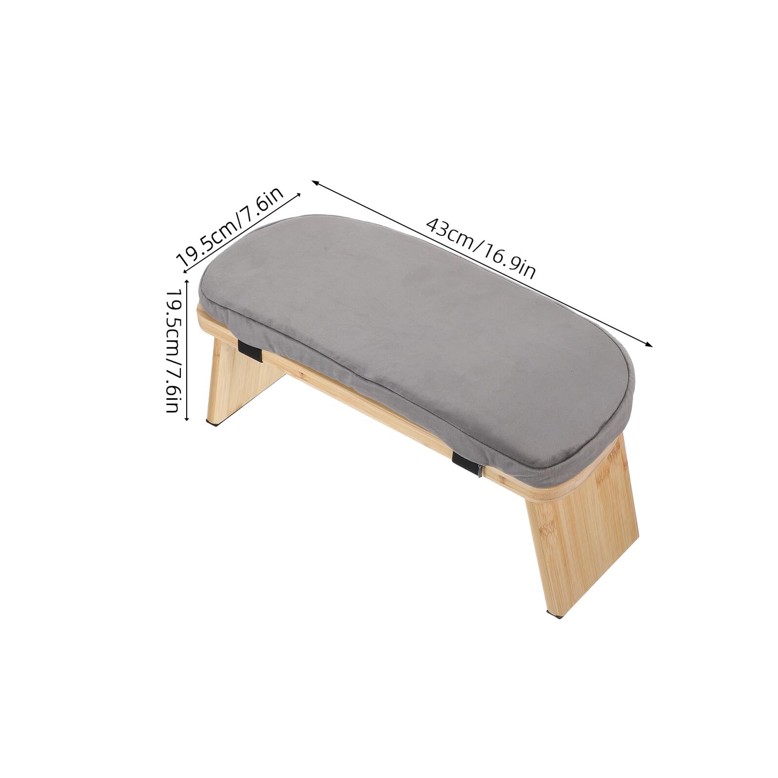 ławka modlitewna do modlitwy klęczącej ławka Seizy stołek do ławki modlitewne Grey