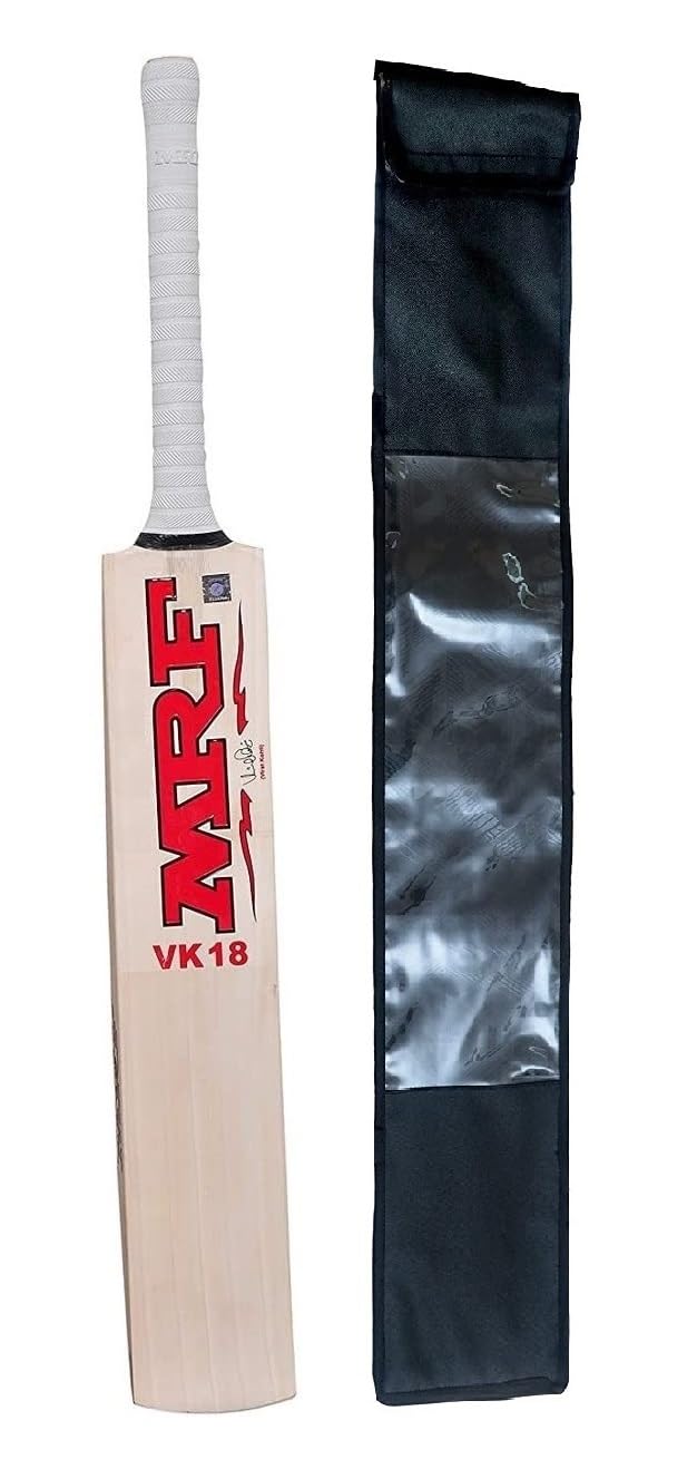 TT Kashmir Willow Cricket Bat, Exclusive Cricket Bat for Adult Full Size with Full Protection bat Cover 15+ Years Old Kids.-image-32