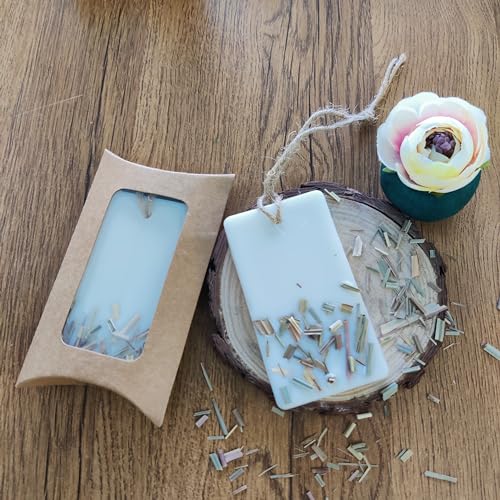 Sachet Tablet Handmade Wax Sachet Lemongrass Scents Home Fragrance for Air Freshner, Wardrobe Freshener, Closets, Drawers, Cupboards, Car, Shoes Racks, Kitchen (Lemongrass Pack of 4)