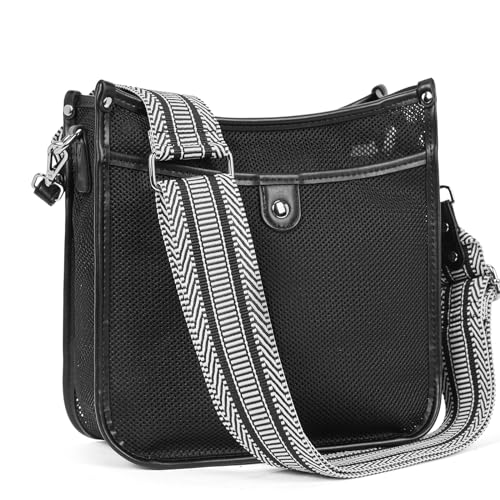 CLUCI Crossbody Bags For Women Trendy, Mesh Purses For Women Shoulder Bag