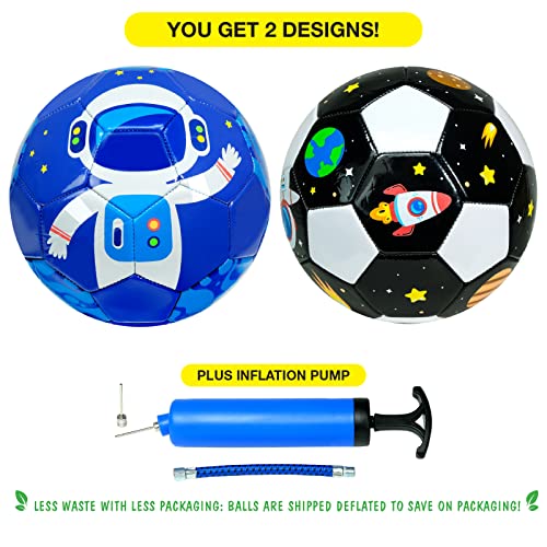 Xcello Sports S3 Soccer Ball Tpu Asst. Space Graphics With Pump (Pack Of 2) #TOP1