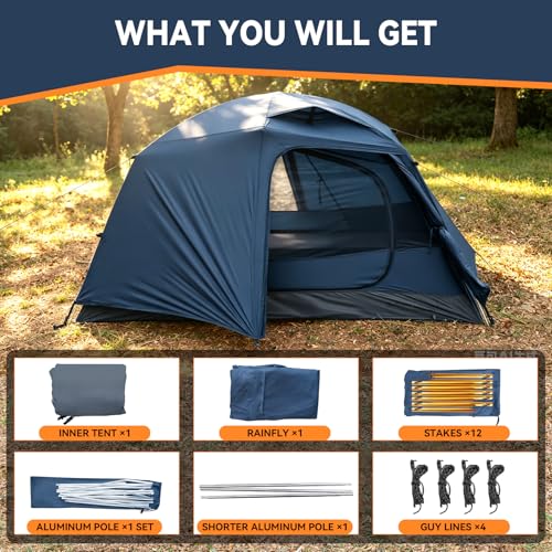 Carpa Clostnature para 2 Personas, Liviana y Resistente al Agua miniatura 6