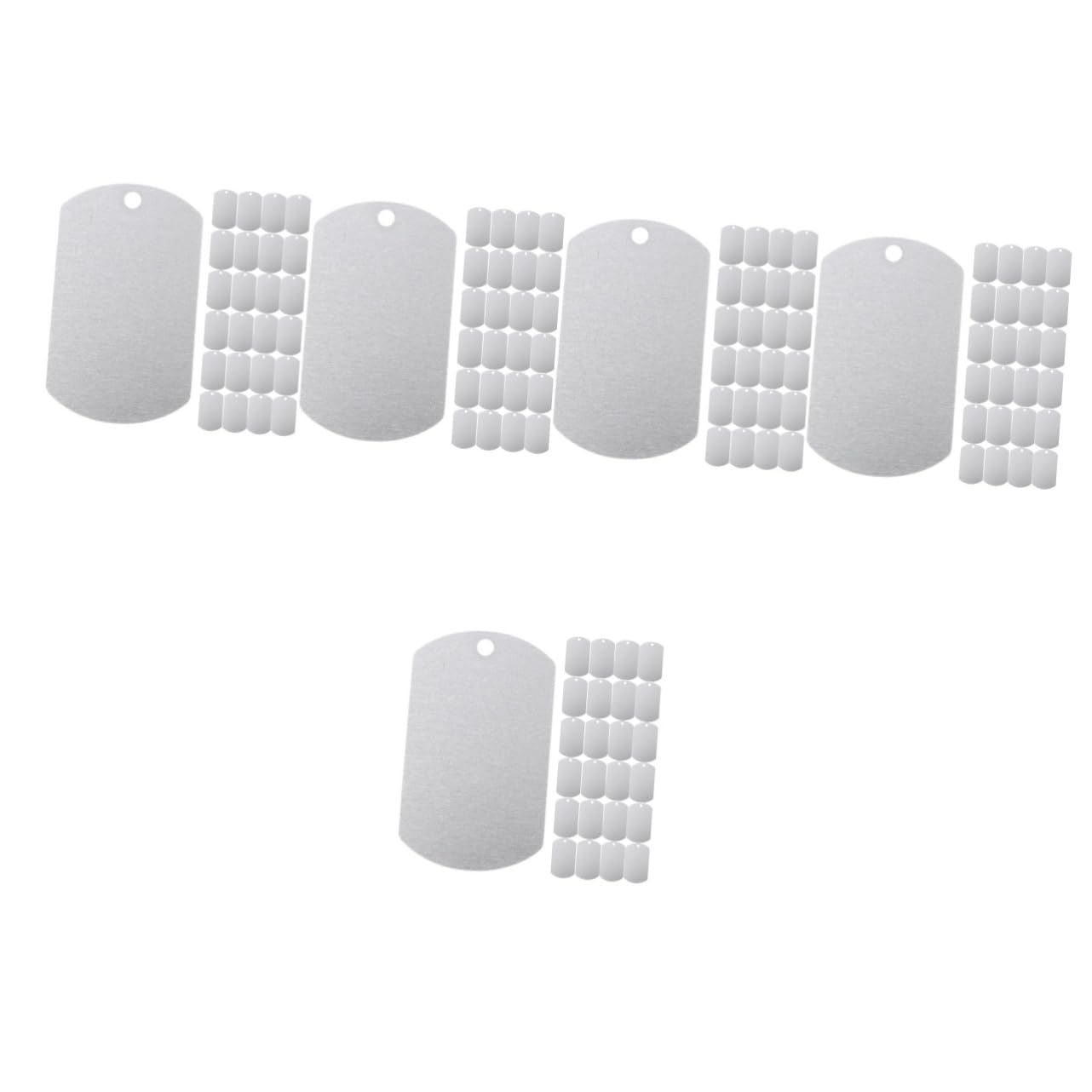Sosoport 5 Ensembles Étiquette De Taureau en Métal Chiot Étiquette D'identification De Chien Dog Tag Étiquette d'oreille De Bétail Étiquette De Chien Personnalisée Aluminium 25 Pièces * 5