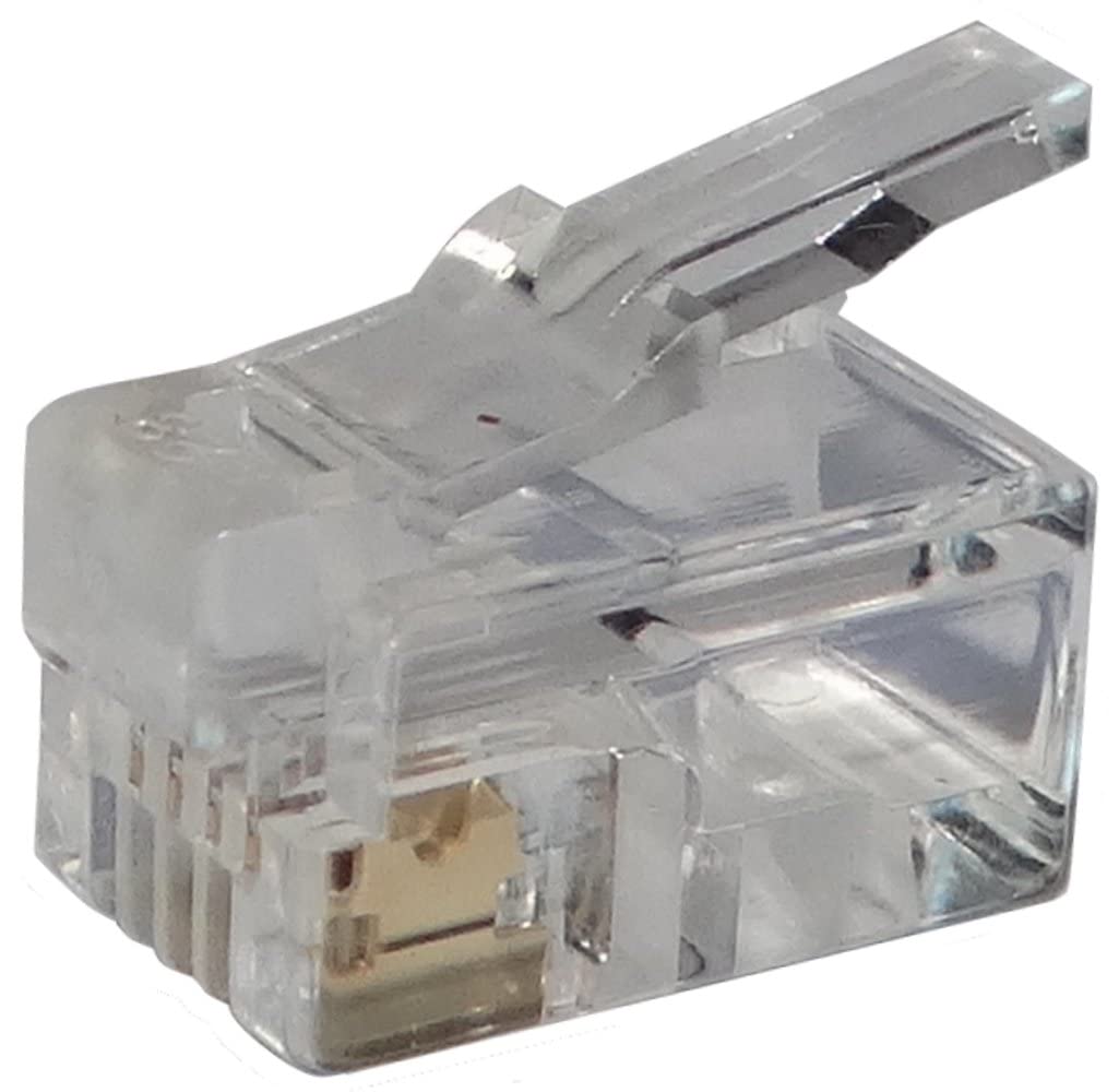 Aerzetix 10x connettore spina RJ9 4pin 4P4C