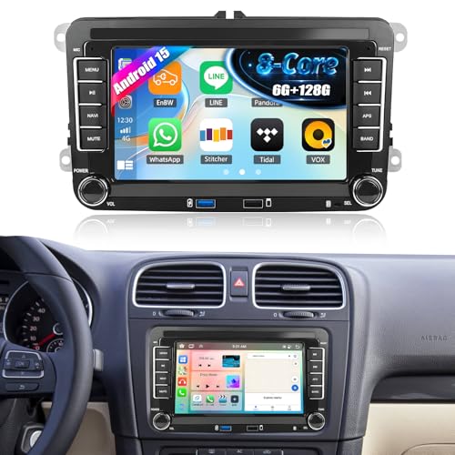 Android 15, 6G+128G GOHHDL Autoradio 2Din con Navi per VW