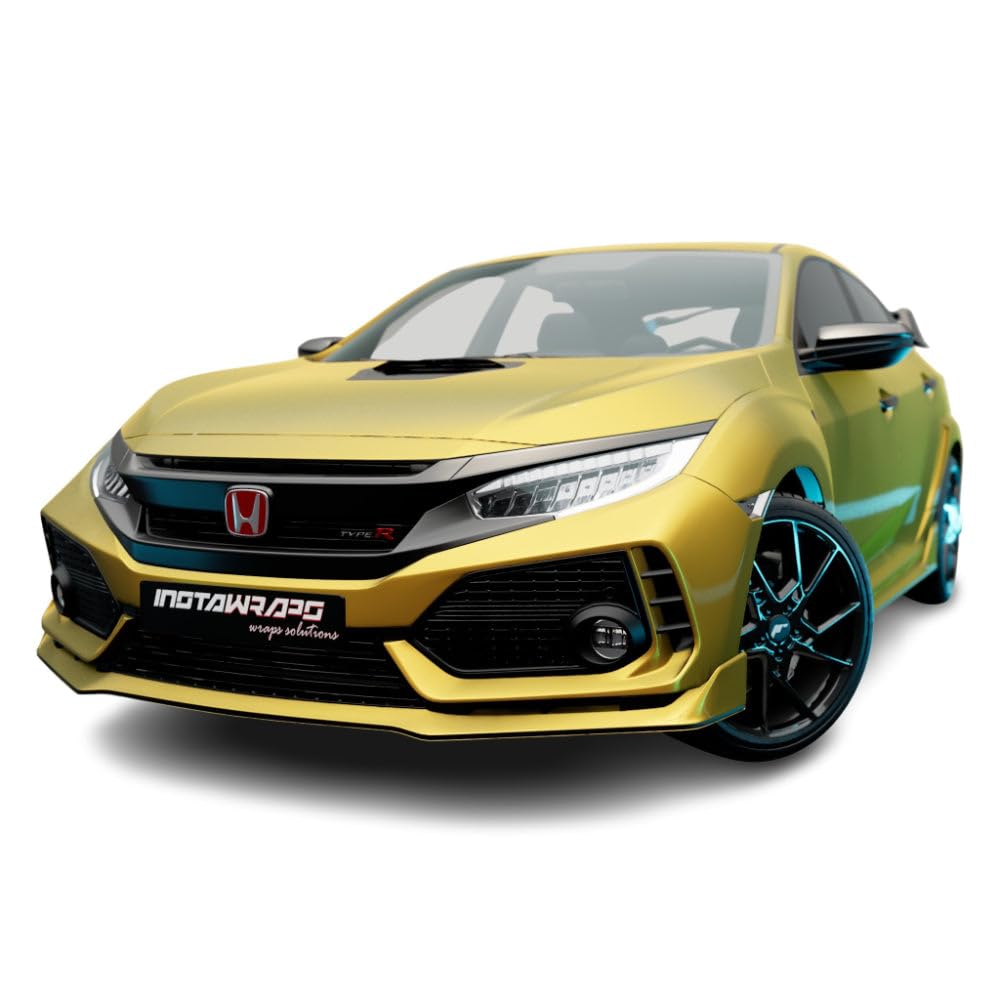 Amazon.com: KPMF Car Wrap Roll K75400 Matte Iced Yellow Titanium