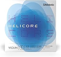 Vista 9 de D'Addario Helicore - Cuerda de violín de 4/4 de tamaño – Cuerda de titanio herida D – H313 4/4H – Cuerda en D solamente – Tensión pesada